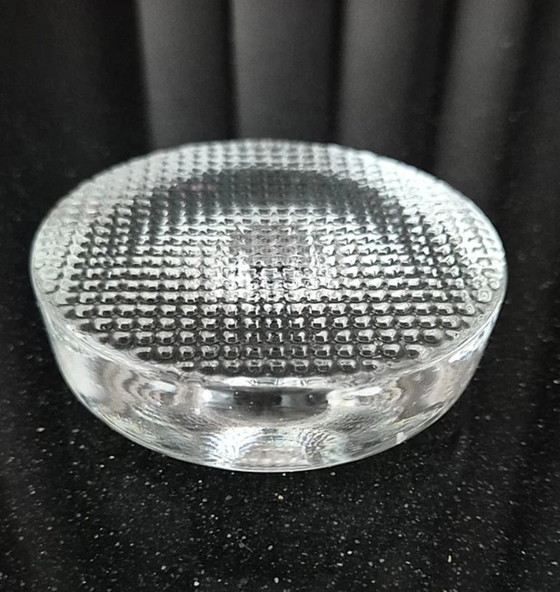 Image 1 of Portacandele e fermacarte Holmegaard di Torben Jørgensen – Design in vetro danese vintage del 1988