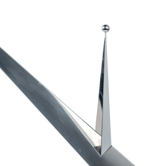 Tischlampe aus verchromtem Metall, Italien, ca. 1980 – Tischlampen, Chrome (photo 4 of 5)
