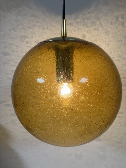 New in box from the 1970s Peill & Putzler glass ball lamp