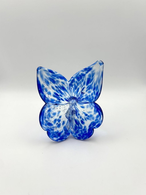 Paire de fleurs en verre artistique, fabriquées à la main en Italie selon la tradition vénitienne de Murano, 18 x 19 x 10 cm