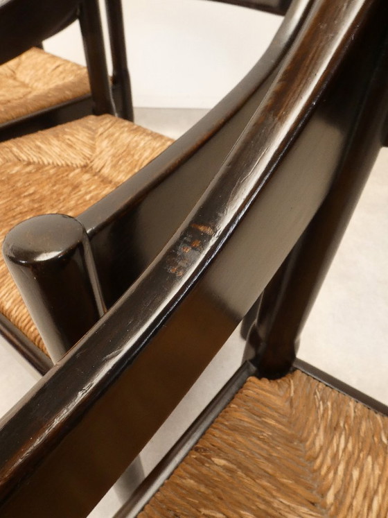Sillas Cassina Carimate - ratán marrón – Sillas de comedor, Wicker, Vintage (photo 17 of 29)
