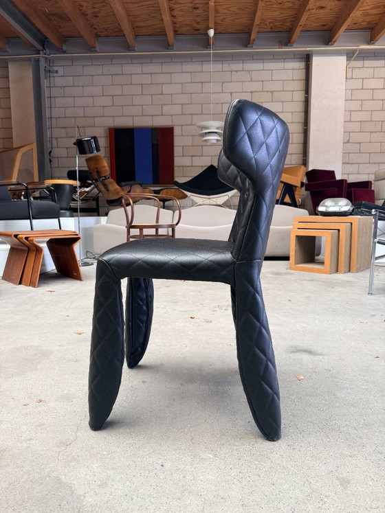 Silla Moooi Monster de Marcel Wanders, Sillas de comedor, Cuero, Negro (foto 10 de 12)