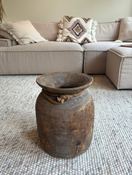 Schöne Boho-Holzvase