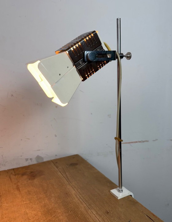 Image 1 of Lampada da tavolo vintage beige di Josef Hůrka per Lidokov, anni '70