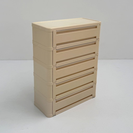 Commode blanche modèle 4964 par Olaf Von Bohr pour Kartell, 1970