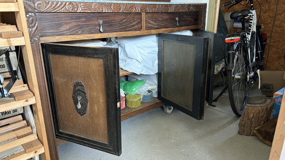 Image 1 of Auténtico conjunto de salón de madera de estilo neorrenacentista/art déco