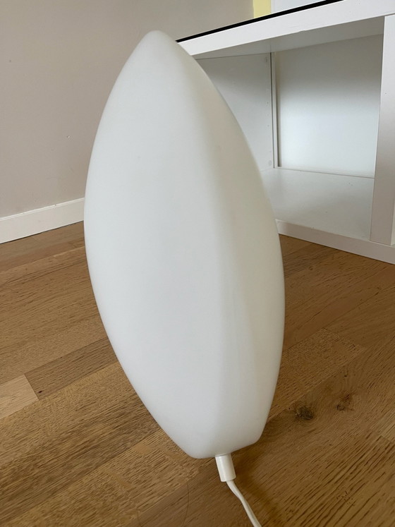 Peill & Putzler große Lampe 40cm, Tischlampen, Glas, Weiß, Vintage (Foto 2 von 8)