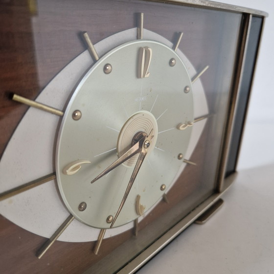 Image 1 of Vintage klok Metamec mantelklok opwindbare klok