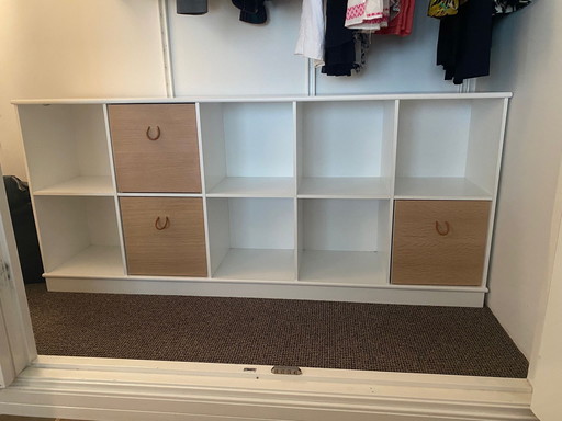 Oliver furniture shelving unit 2x5 plus 3 boxes