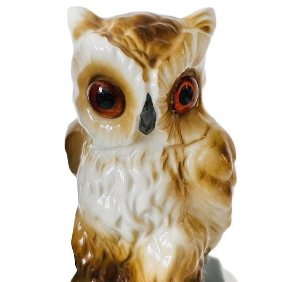 Image 1 of Ensemble vintage de lampes hiboux lampes parfumées hiboux 1950s