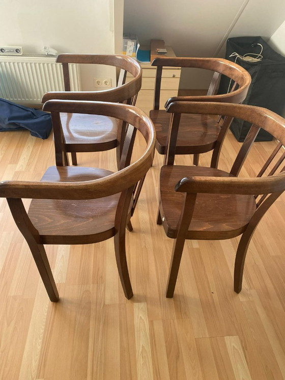 Image 1 of 4 vintage Thonet stoelen