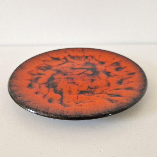 Jan Van Erp Vintage Bowl 1970s Ceramic Plate Fruit Bowl