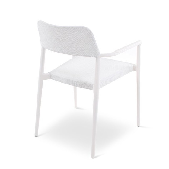 Image 1 of Armstoel aliminium wit - 6 stuks