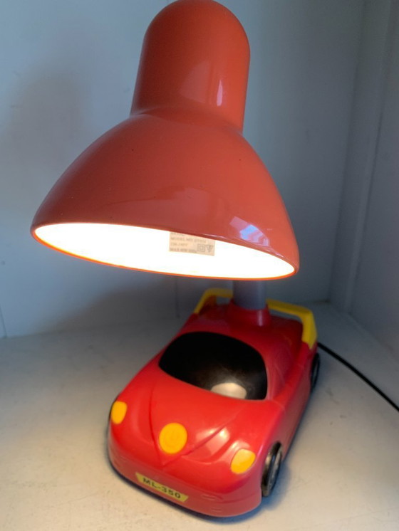 Image 1 of Greenville - Vintage jaren 80-90 Auto Bureaulamp - In originele staat - Met gele aan-/ uitschakelaar op de - Bureaulamp - Metaal