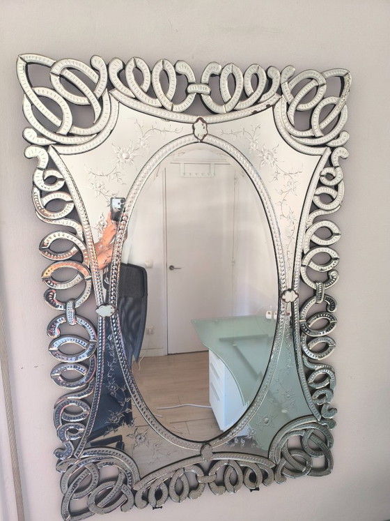 Venetian-style mirror, Glass, Grey (photo 4 of 5)