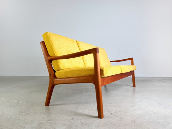 Image 1 of Canapé Midcentury France & Søn Canapé Ole Wanscher trois places teck