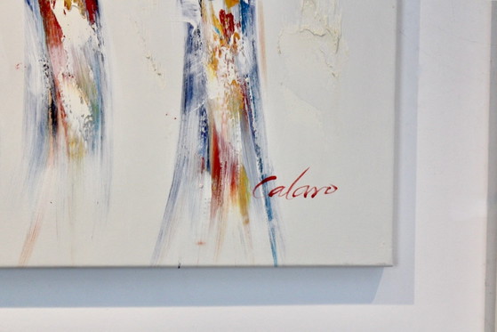 Together set of Paintings hand-signed, Oil on Canvas by Calaro, Paintings & Drawings, Black (photo 8 of 10)