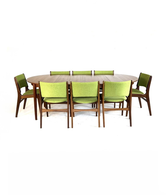 Image 1 of Vintage extendable Danish teak dining table, 1960s