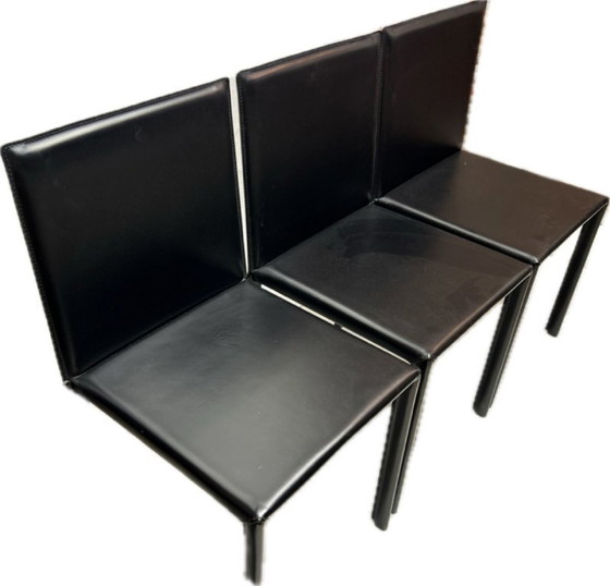 Image 1 of 4 X Kristalia Designer Stühle Sattelleder