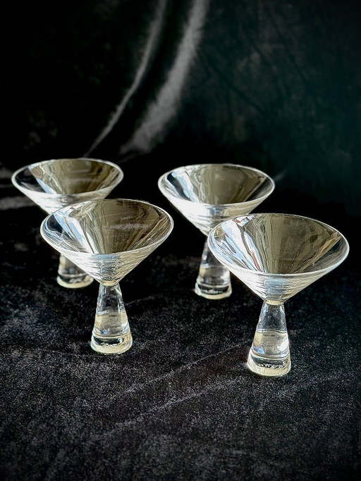 Set di 4 bicchieri da Martini Gucci, epoca Tom Ford, Made in Italy, rari, Gucci Home