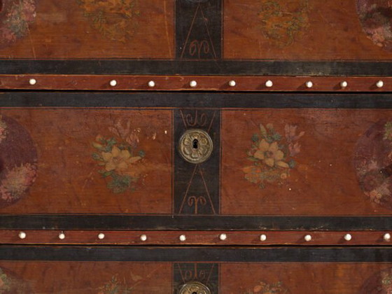 Cassettiera popolare antica dipinta – Austria, circa 1900 – Cassettiere, Porcelain, Wood (photo 12 of 40)