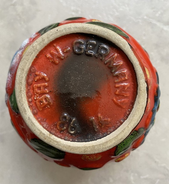 Image 1 of Vase Orange Bay modèle 86-14, années 1970