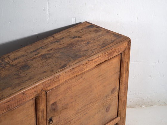 Antique sideboard in pine wood – China, circa 1930 – Iron (photo 16 of 40)