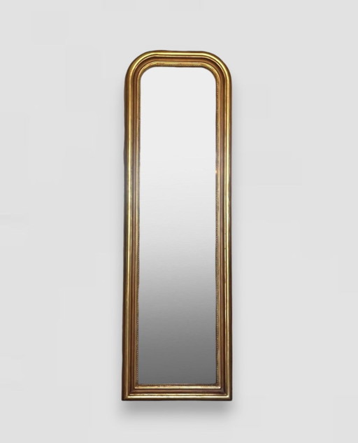 Espejo colgante vintage chapado en oro