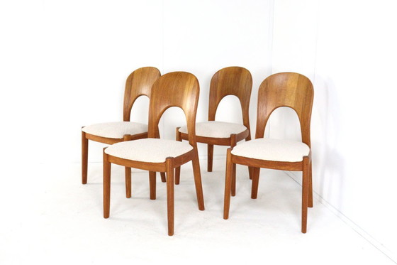 Image 1 of Set di 4 sedie da pranzo Koefoed Morten John Mortensen vintage