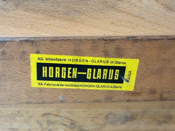 Image 1 of Tavolo realizzato su misura da Horgen Glarus per la caserma svizzera, anni '50.