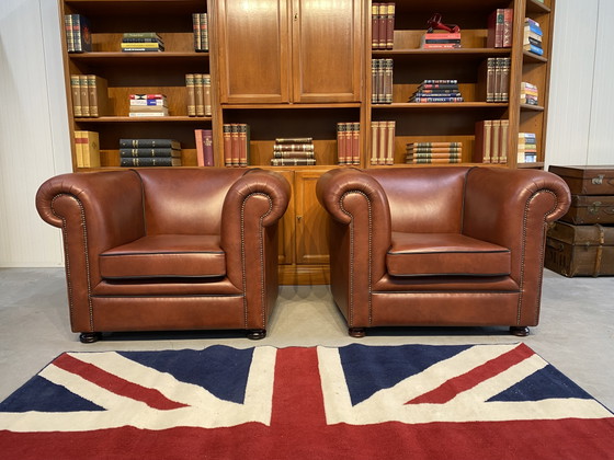 Springvale Chesterfield 3+1+1+ voetenbank bruin leer met zwarte bies – Banken, Leather, Wood (photo 14 of 15)