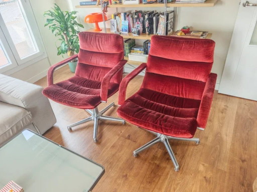 Set of Two Lounge Chairs by Geoffrey Harcourt for Artifort