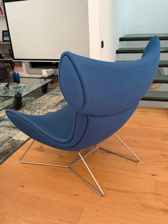 BoConcept Imola Armchair by Henrik Petersen - Petrol Blue Fabric – Metal, Textile (photo 4 of 6)