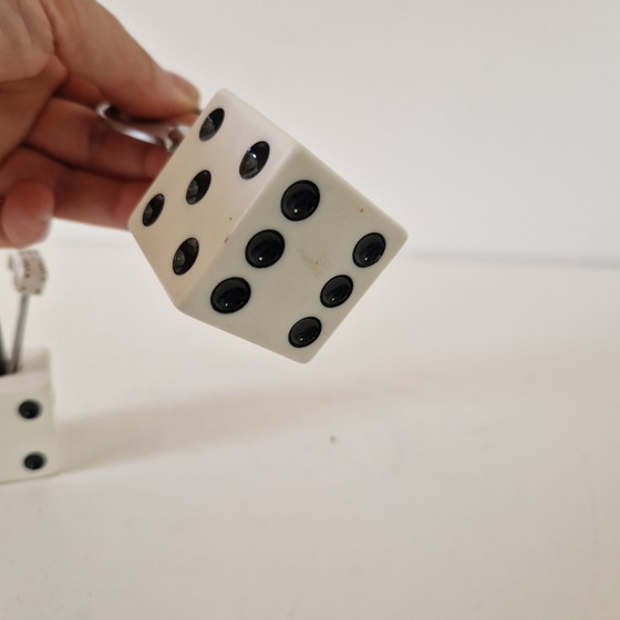 Image 1 of Vintage barset opener cocktailprikkers dobbelstenen fifties style