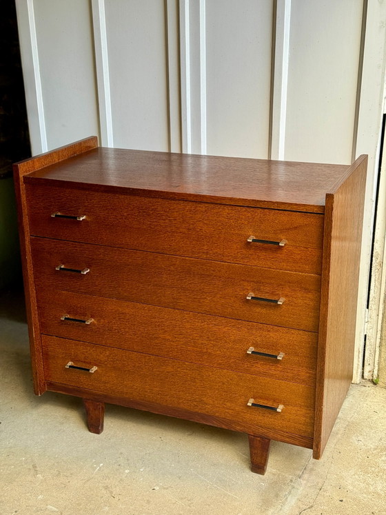 Kommode im Mid-Century-Stil, Kommoden, Holz, Metall, Mid Century Modern (Foto 3 von 16)