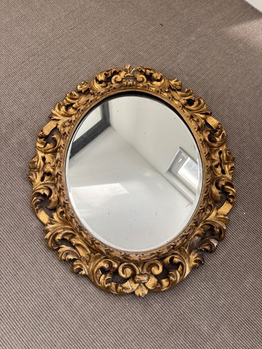 Antiker Rokoko-Spiegel 1850-1890