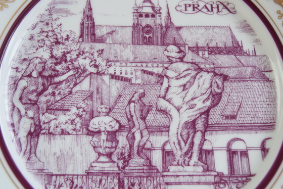 Image 1 of Piatto decorativo vintage Epiag Orion (Praga) con motivo