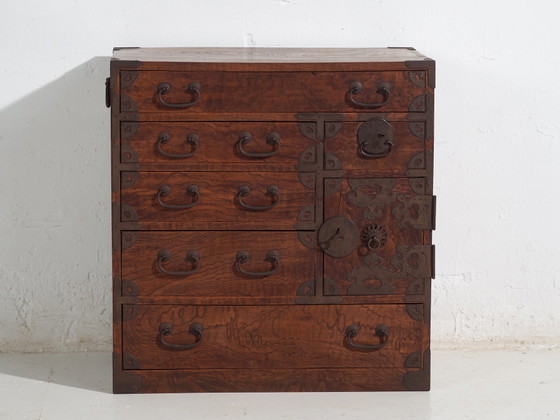 Cómoda de almacenamiento Tansu antigua - Período Meiji / Taishō (aprox. ) #34 – Iron (photo 39 of 40)