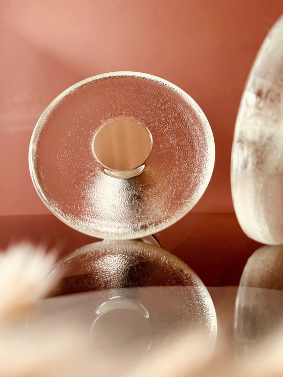 Image 1 of Set of 70's glass design wall hooks