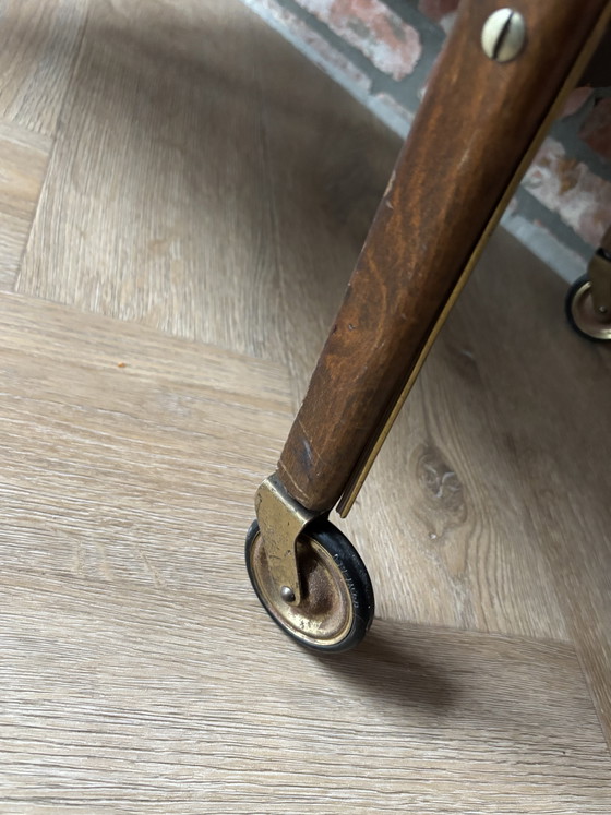 Image 1 of Carrello di servizio vintage degli anni '50 o '60, design danese Mid-Century Modern.