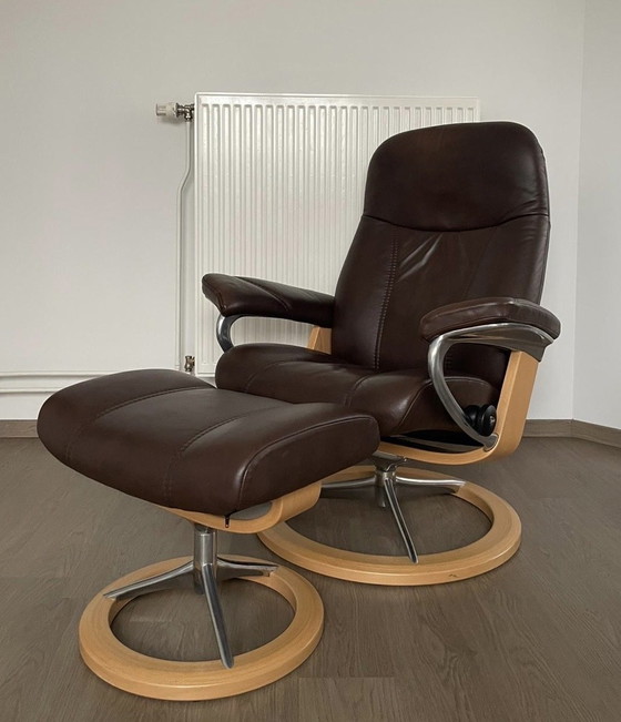 Image 1 of Stressless Design Sesselset inkl. Fußhocker