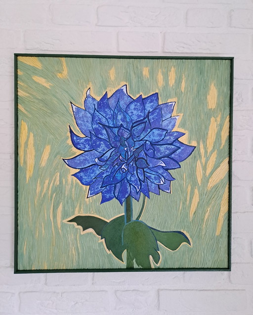 Le dahlia bleu fort