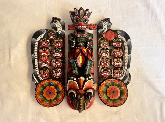 Image 1 of Traditionellen Raksha-Masken/Kobradämon-Maske