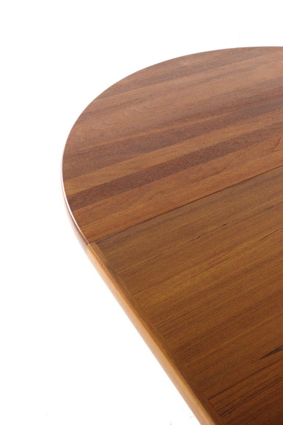 Image 1 of Gudme Round 2x Extendable Dining Table 'Nabbe' Vintage