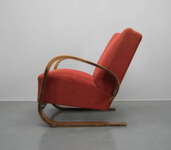 Image 1 of Rare fauteuil de style Alvar Alto par Navratil, années 1930, étiqueté