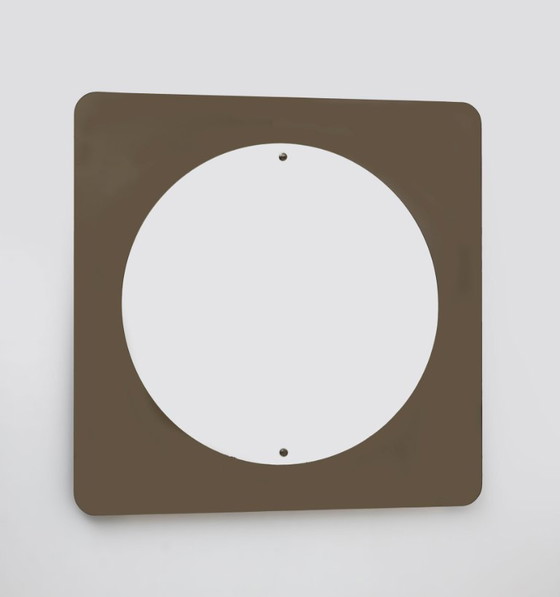 Image 1 of Italiaanse grote spiegel van gerookt brons uit het midden van de eeuw, jaren 70