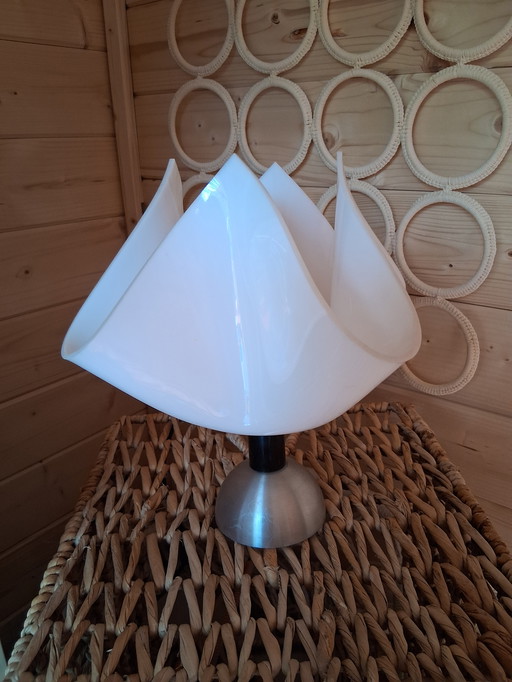 Vintage 70s handkerchief lamp plexiglass