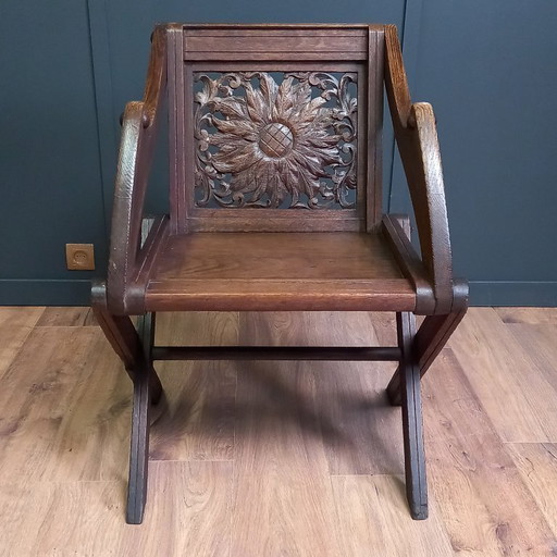 Antieke Glastonbury Priesterstoel