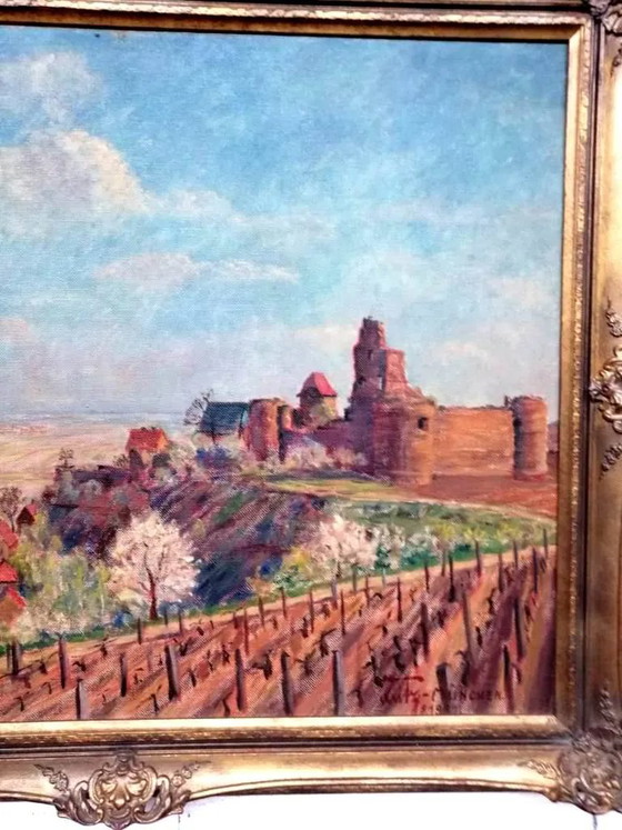 Painting "Vineyards of Alsace". – Paintings & Drawings, Canvas (photo 3 of 4)