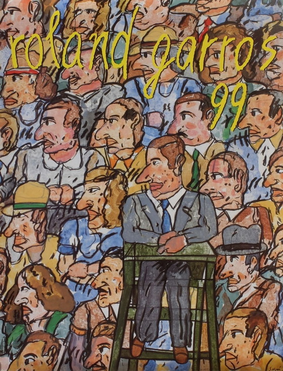 Image 1 of Affiches officielles ROLAND-GARROS 1999 - Antonio Ségui Affiche 1999